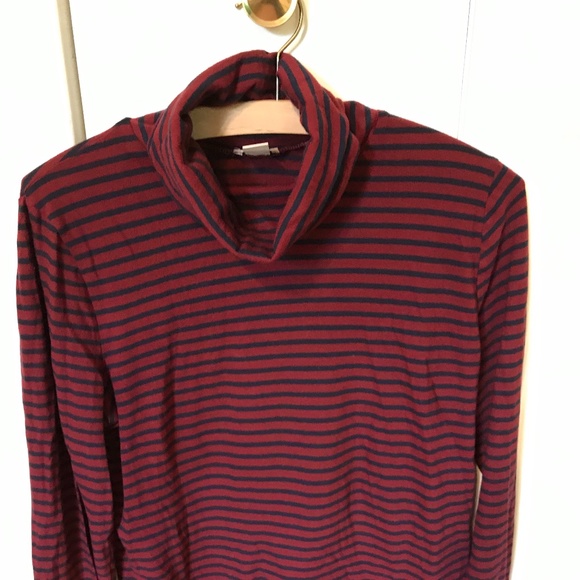 J. Crew Striped Turtleneck - Picture 1 of 2
